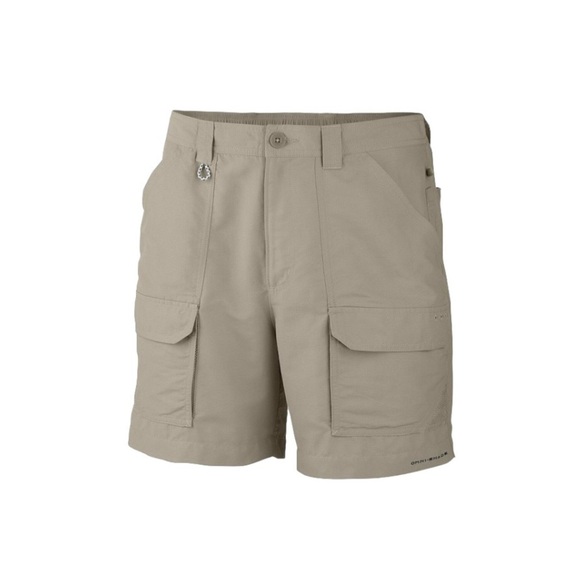 Columbia PFG Permit II Fishing Shorts Men's Size 36 Beige 6” Inseam Cargo - Picture 1 of 10